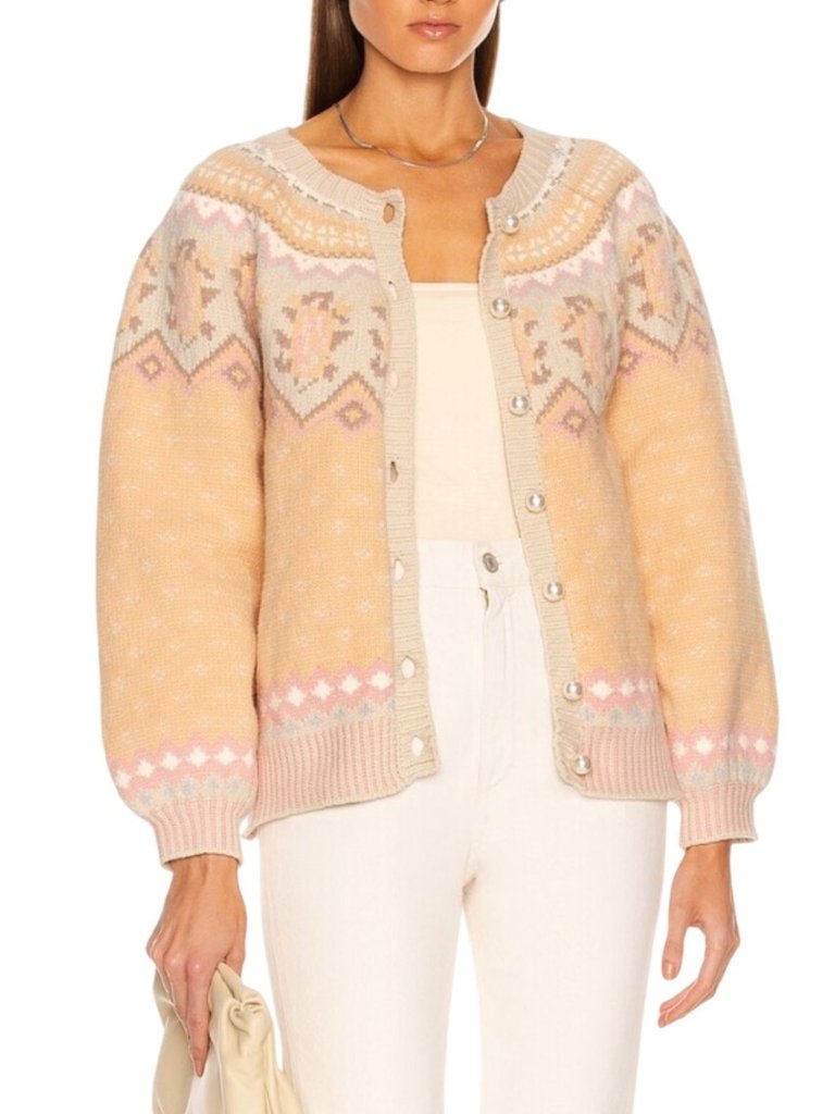 Loveshackfancy Sweater Size Small Honeypie Boyfriend Cardigan Pearl Buttons